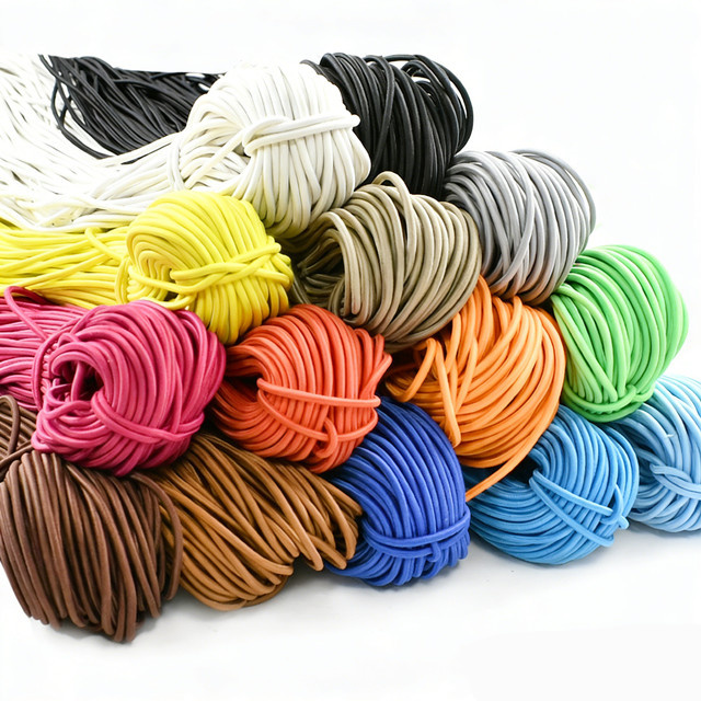 Meetee Elastisches Bungee-Seil, 3 mm Durchmesser, Kunststoffbeschichtet, Mehrfarbig - Bild 1
