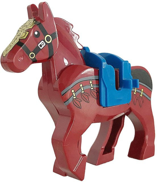 Yiran toy Mittelalterliches Pferd Streitross Bausteine Lernspielzeug 6–12 Jahre - Bild 1