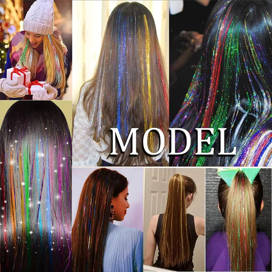 Lansa Haar-Lametta-Set, Regenbogenfarben, Damen - Bild 5
