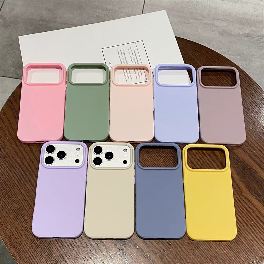 Mattierte und stoßfeste Silikon-Schutzhülle für Apple iPhone (verschiedene Modelle), Gelb - Bild 3