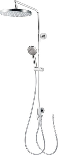 Breuer Duscharmatur Aquamaxx 310 in Chrom mit runder Kopfbrause und Handbrause inklusive Massagefunktion und Anti-Limescale-Beschichtung - Bild 1