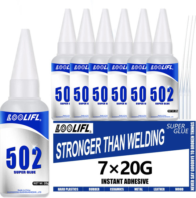 LOOLIFL 502 Superkleber, transparenter Universalkleber für Kunststoff, Metall und Holz, 20 g - Bild 1