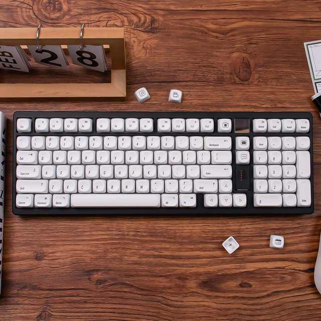Venit Keys PBT Tastenkappensatz in Weiß mit 134 Tasten im MOA-Profil für mechanische MX-Tastaturen - Bild 1