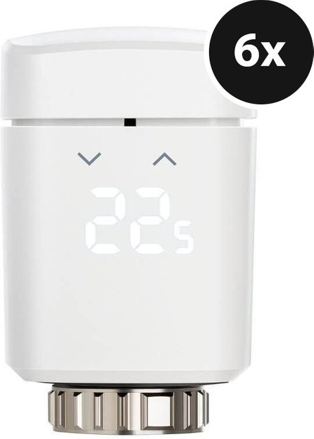 Eve Thermo Matter Heizkörperthermostat 6er-Set White mit Geofencing und Smart Home Integration - Bild 1