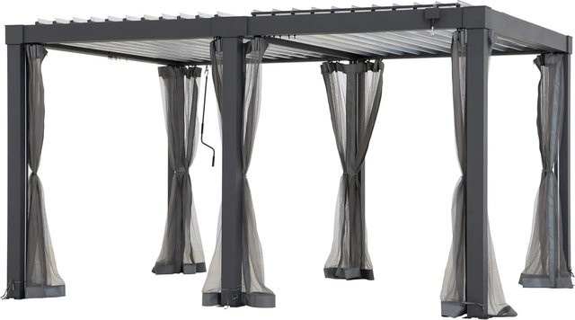 Sunjoy Ersatznetz für Matterhorn Multi-Lamellenpergola, Farbe: Anthrazit, B: 406 cm, T: 306 cm - Bild 1