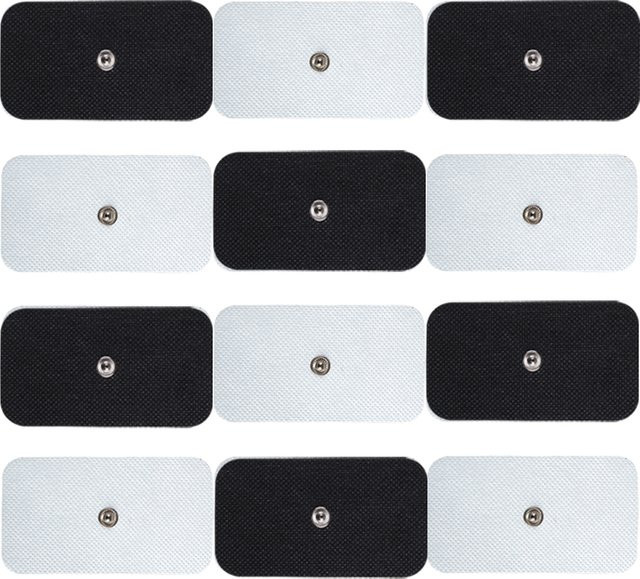Selbstklebende Elektrodenpads von Yinhang in Schwarz für TENS und Akupunkturtherapie, Maße: 5 x 9 cm - Bild 1