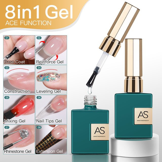 AS 8 in 1 UV-Gel-Nagellack, Glänzend - Bild 1