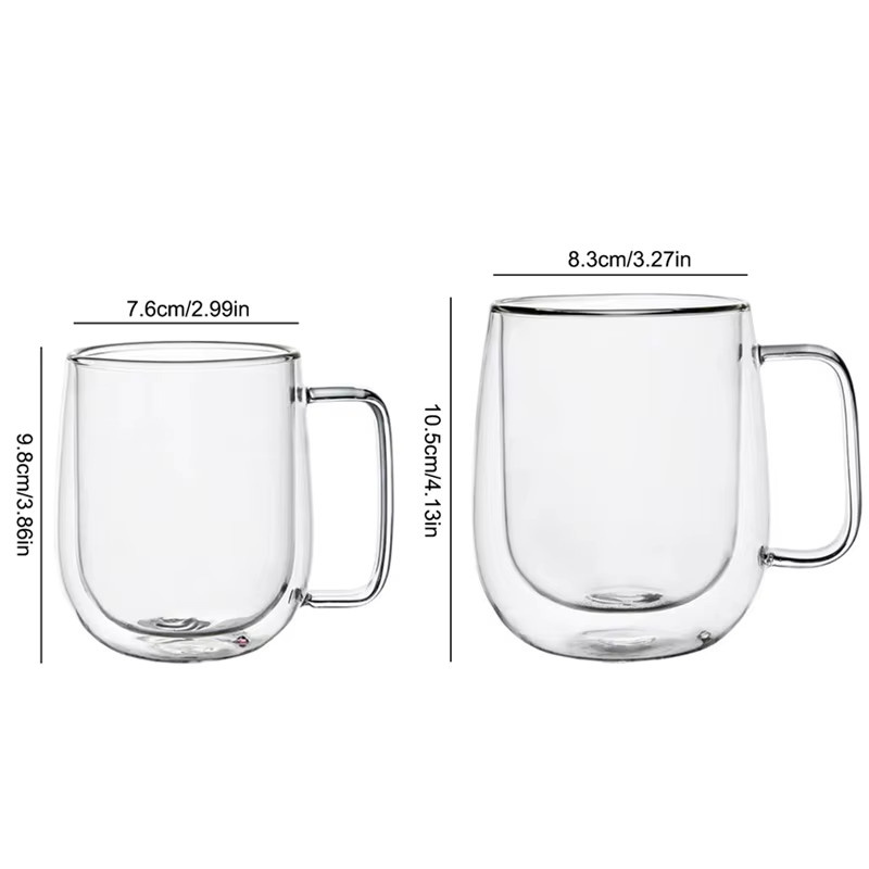 Doppelwandiger Becher aus Borosilikatglas von COOKER KinG, transparent, 250 ml - Bild 5