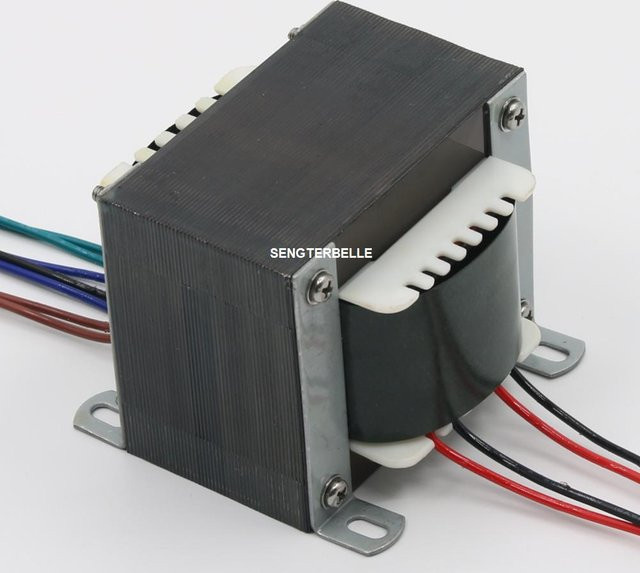 SENGTERBELLE Audio Netzteil Transformator 130VA 0-250V 0-6,3V 3,15V-0-3,15V in Schwarz für EL84 / 6V6 Röhrenverstärker - Bild 1