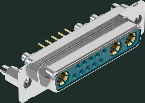 HARTING Steckverbinder 09 69 300 9353 09693009353 mit 13 Polen in Silber zum Löten - Bild 1