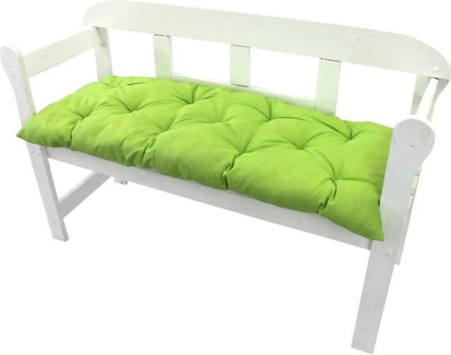 NYVI Bankauflage für Gartenbänke in Grün, gesteppt, B/T: 140 x 45 cm - Bild 1