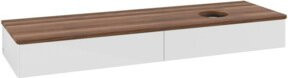 V&B Waschtischunterschrank Antao mit Beleuchtung, Farbe Weiß, B/T: 160 x 50 cm - Bild 1