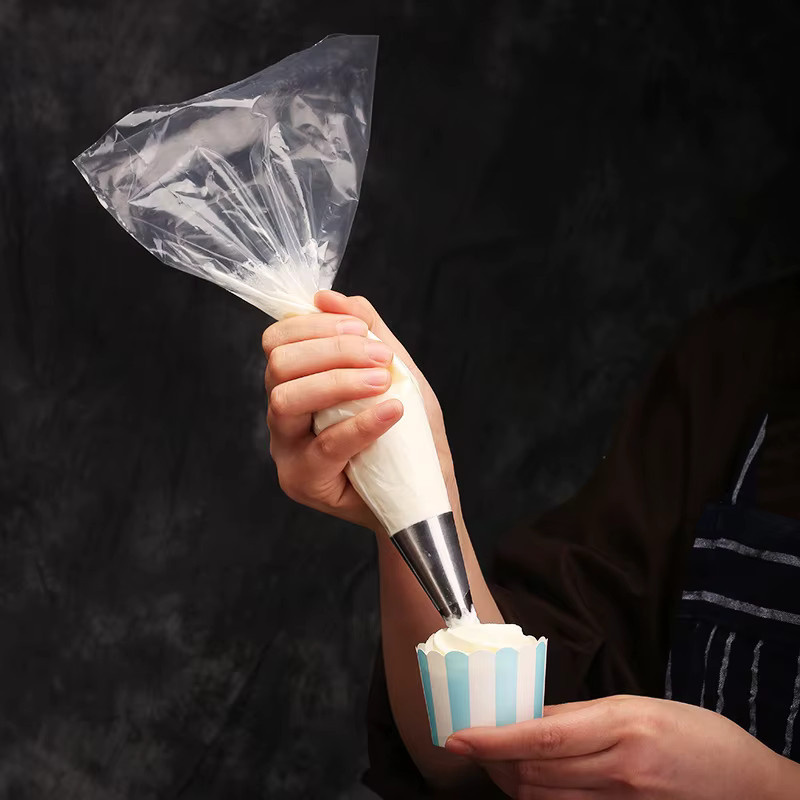 Venlohome Spritzbeutel Set aus Kunststoff für Kuchen und Cupcakes, 50 Stück, transparent - Bild 5