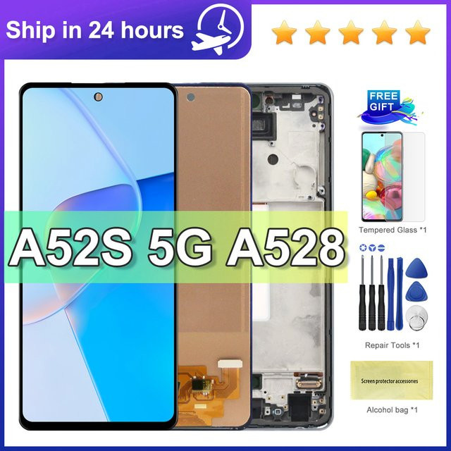 Samsung A52s 5G LCD Display mit Touchscreen Digitizer in Schwarz, 6,5 Zoll - Bild 1