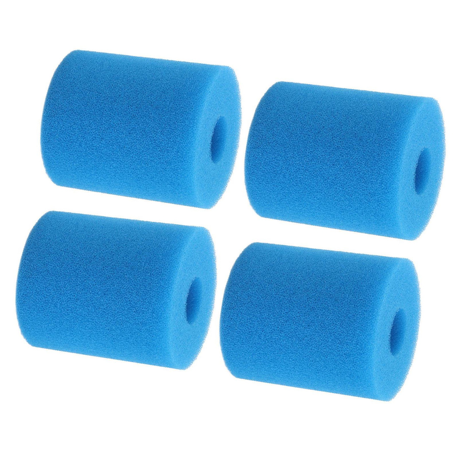 Lixada Pool Filter Schwamm Typ H, 4er Set wiederverwendbare Filter Schaumstoffe für die mechanische Filterung - Bild 2