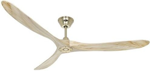 CasaFan ECO GENUINO 180 MG-NT Deckenventilator in Messing mit Fernbedienung und Winterbetrieb, Durchmesser: 180 cm, Höhe: 29 cm - Bild 1