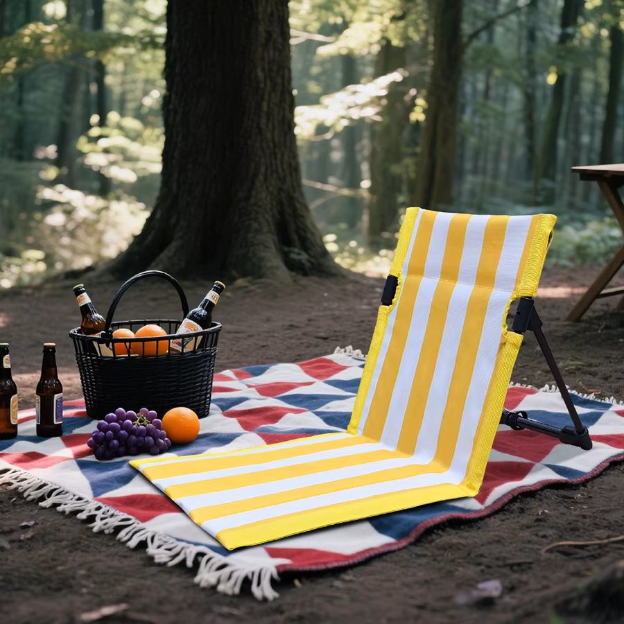 LIFEWITHCAMP Ultraleichter Klappstuhl aus Aluminium in Schwarz für Strandcamping und Ausflüge - Bild 3