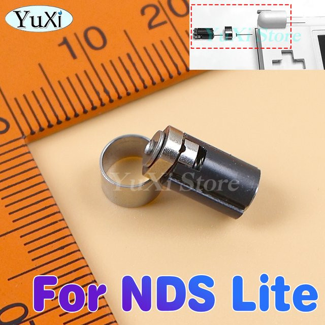 YuXi Scharnier Achse Montage für NDS Lite und NDSL Controller mit silberner Metall Unterstützung Ring Ersatz Spindel - Bild 1