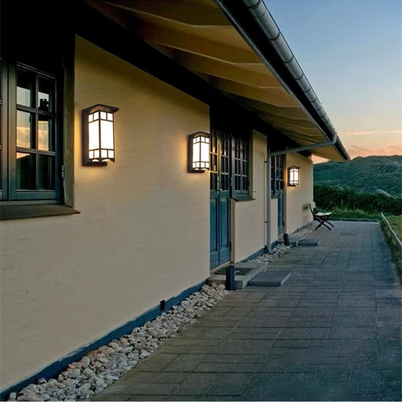Khelse LED Außenwandleuchte IP65 Wasserdicht aus Aluminium und Kunststoff, 18W Up-Down Beleuchtung für Garten und Veranda, Warmweiß, Rechteckig, Schwarz oder Weiß, B/T/H: 26,0 x 12,5 x 12,5 cm - Bild 5