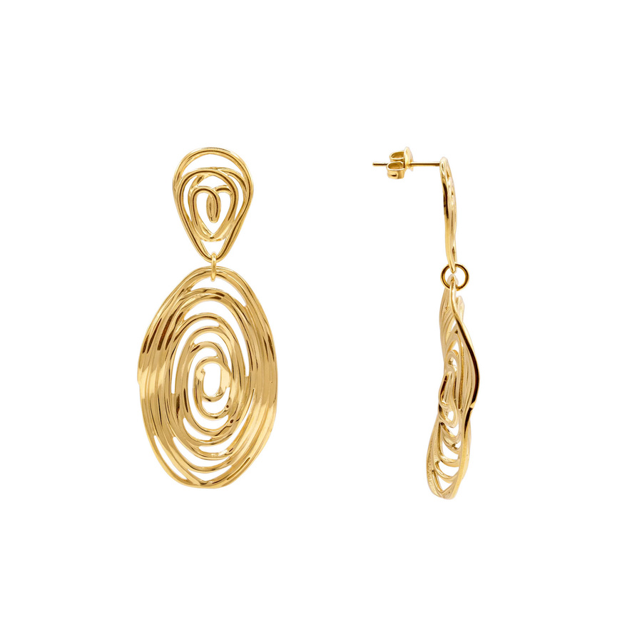 Heideman Ohrringe, Edelstahl, Gold, Damen - Bild 1
