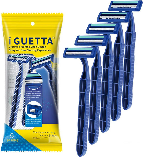 i GUETTA Einweg-Sicherheitsrasierer mit Aloe Vera, Unisex - Bild 1