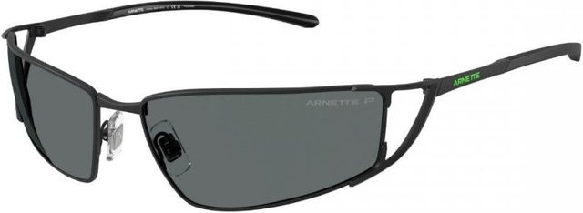 Arnette An3093 Sonnenbrille, Vollrand, rechteckig, Metall, grau, Herren, polarisiert - Bild 1