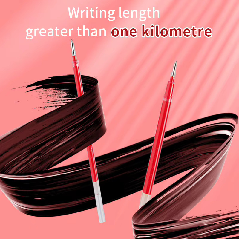 WQN Gelstift mit roter Tinte, 0,7 mm Schreibstärke, Set mit 3/6/12 Stück für Schule und Büro - Bild 5