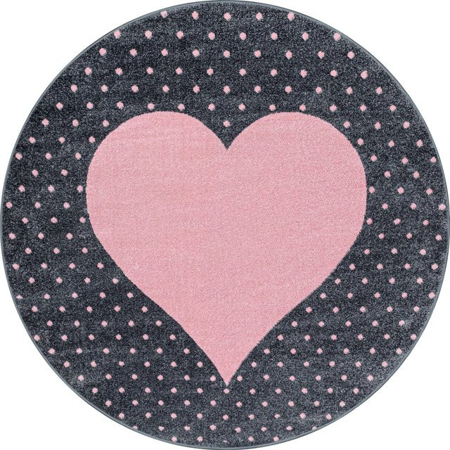 Ayyildiz Kinderteppich Bambi in Pink, rund, Durchmesser: 120 cm - Bild 1