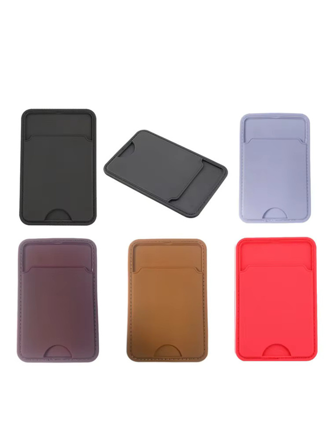 Selbstklebende Handy-Brieftaschenhülle aus Kunststoff für Ausweise und Kreditkarten, Multicolour, eTya - Bild 5