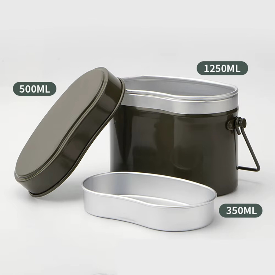 Tarka Lunchbox aus eloxiertem Aluminium in Grün für Camping und Wandern - Bild 2