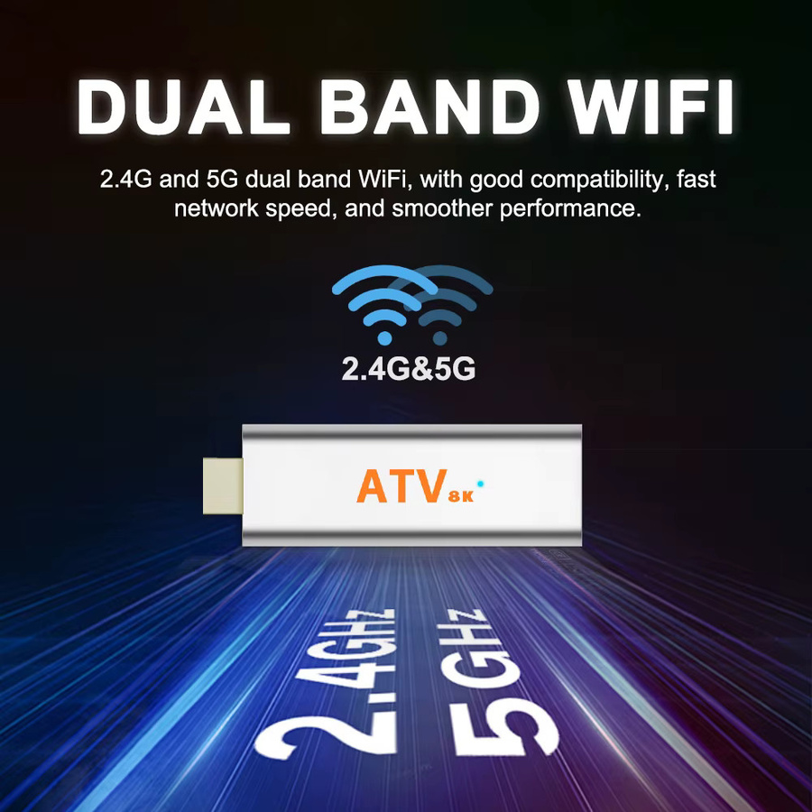 4K Android 14 TV-Stick mit Allwinner H313 Prozessor und Dual-Band Wifi 2,4G & 5G Media-Player TV-Box - Bild 5