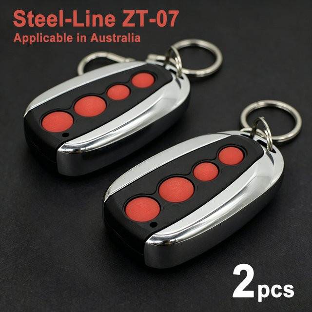2 Stück Scimagic-RC Fernbedienung für Australia Steel-Line ZT-07 Garagentore, 433MHz Rolling Code, kompatibel mit RD800, SD800, SD1200 und SPRINT800 Motoren - Bild 1