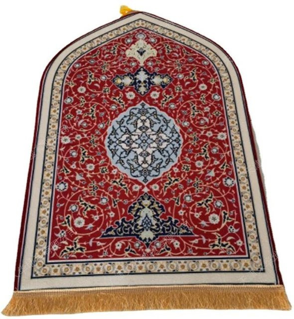 Yiran Furniture Gebetsteppich aus Flanell mit verdicktem Schwamm, bedruckt, Mehrfarbig, B/T: 70 x 110 cm - Bild 1