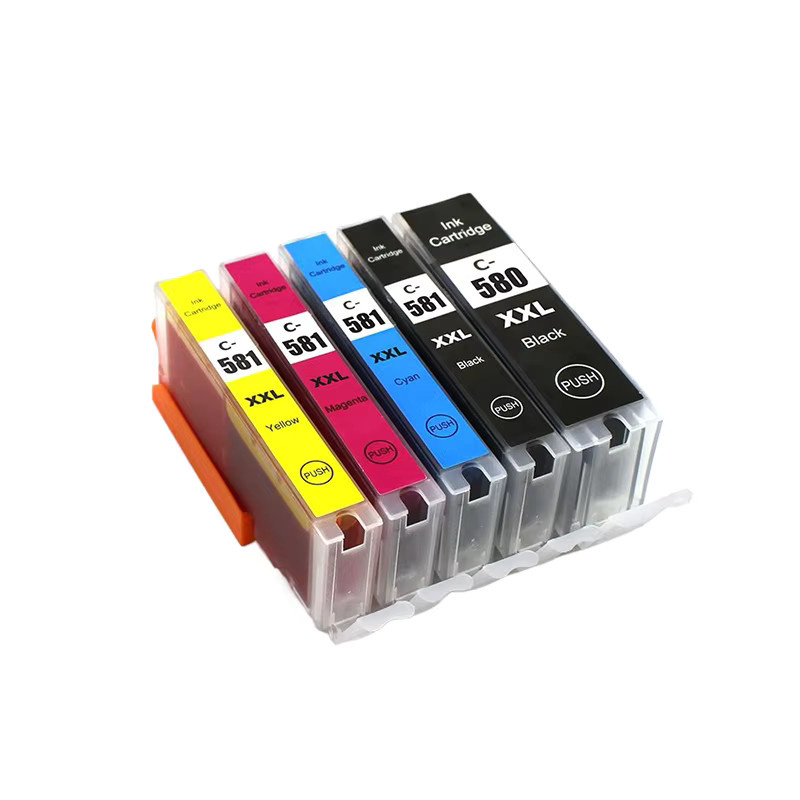 Kompatible Tintenpatronen für Canon PIXMA TS705 TR7550 TR8550 TS6150 TS6250 TS6350 TS8150, PGI-580 CLI-581 PGI580XL, Schwarz und Multicolor - Bild 2