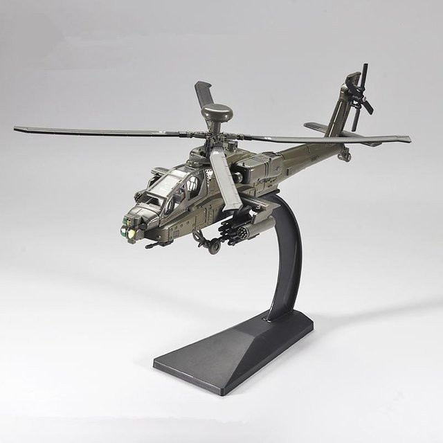 Linyi toy car Ah-64 Apache Utility Hubschrauber, Metall, mit Licht und Sound - Bild 1