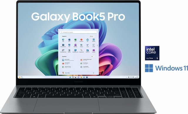 Samsung Galaxy Book5 Pro Notebook mit Intel Core Ultra 5, 16 GB RAM, 512 GB SSD, 16 Zoll, Grau - Bild 1