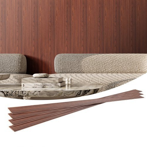 VEVOR Akustikpaneele 8er-Set in Holzoptik, WPC Wandpaneele zur Geräuschreduzierung, Farbe: Braun, B/H: 16,6 x 245,0 cm - Bild 1