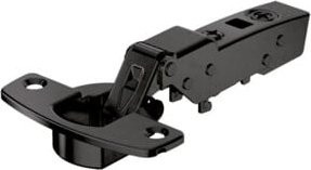 Hettich Sensys 8645i Scharnier 110 Grad halb vorliegend Schwarz Matt zum Anschrauben - Bild 1