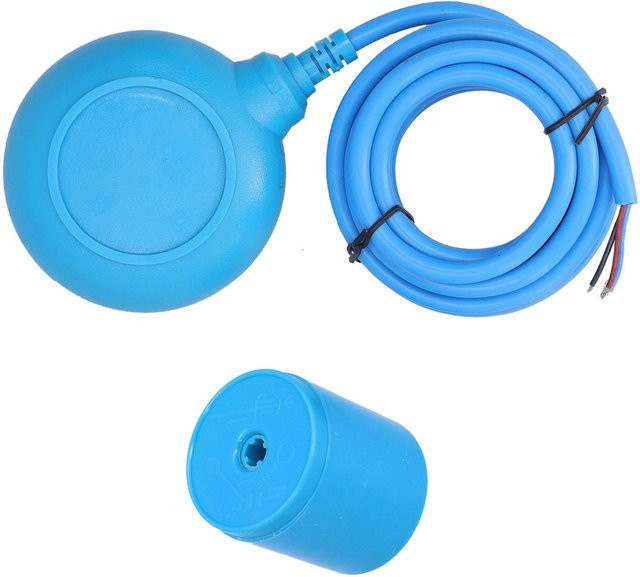 Painter Schwimmerschalter Wasserstandregler Sensor IP68 in Blau und Silber für Pool, Tank und Pumpe - Bild 1