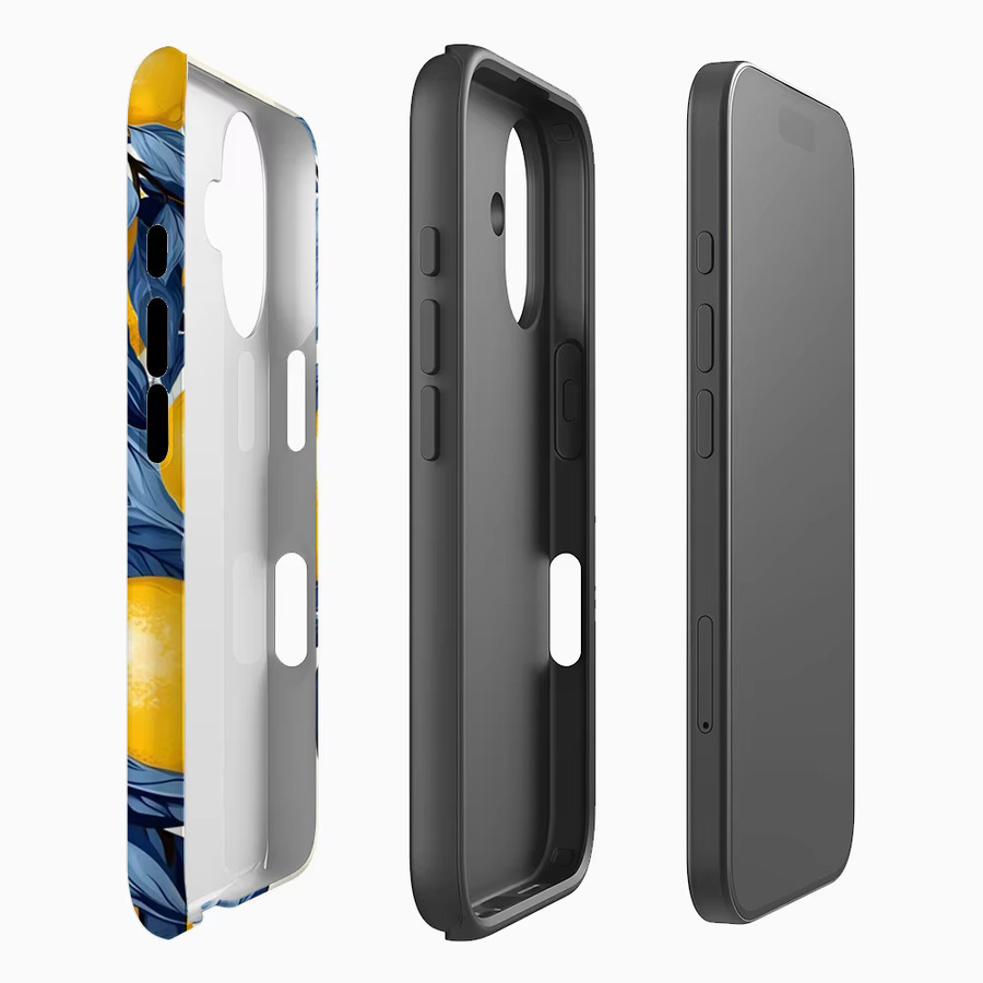 Gestreifte Vibes Handyhülle für Apple iPhone 17 16 15 14 13 12 Pro Max Plus mit doppelschichtiger Rückseite in Multicolour - Bild 2