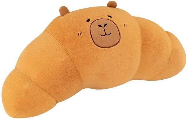 Yiran Health & Beauty Kawaii Capybara Brot Plüschkissen, Plüschtier, ab 14 Jahren - Bild 1