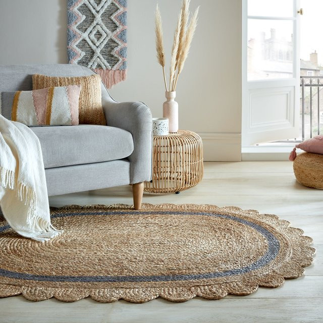 Geometrischer Jute-Teppich Kadima Design in Braun-Grau, Breite: 120 cm, Länge: 170 cm - Bild 1