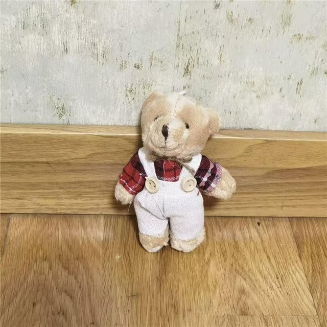 Rd lala Taschenanhänger Bär Plüschtier, beige, 10 cm, Unisex - Bild 1