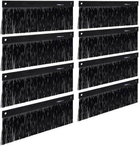 Hager Bodenblech FZ874WE mit Bürsteneinsatz aus Stahl in Schwarz, Breite: 109,9 cm, Höhe: 0,8 cm - Bild 1