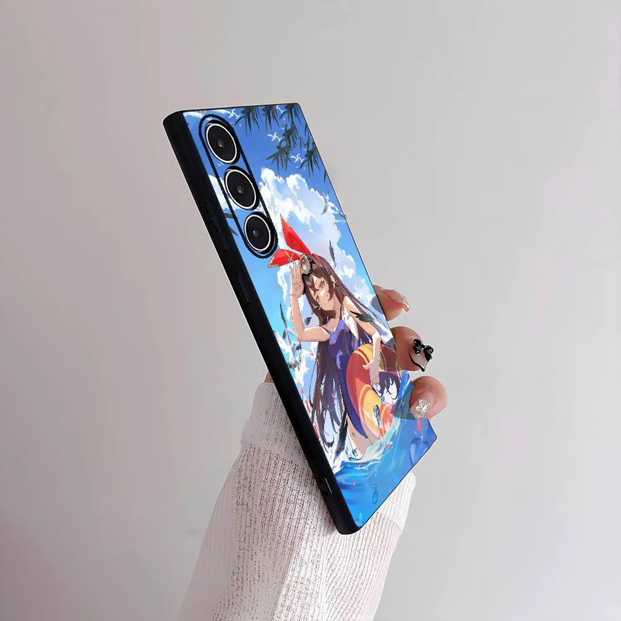 Amber Genshin Impact Handyhülle für Samsung Galaxy S25 S24 S23 S22 S21 S20 Plus 5G, Frosted Non-Slip Full Soft Cover, Multicolour - Bild 3