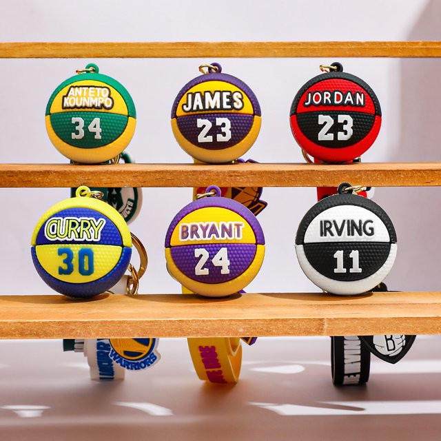 Bandai Anhänger, Mini-Basketball-Form, 3D PVC - Bild 1