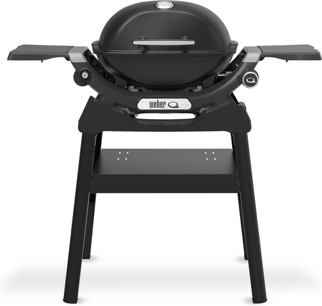 Weber Gasgrill Q 1200N mit Stand, Schwarz, Grillfläche: Breite: 45 cm, Tiefe: 36 cm - Bild 1