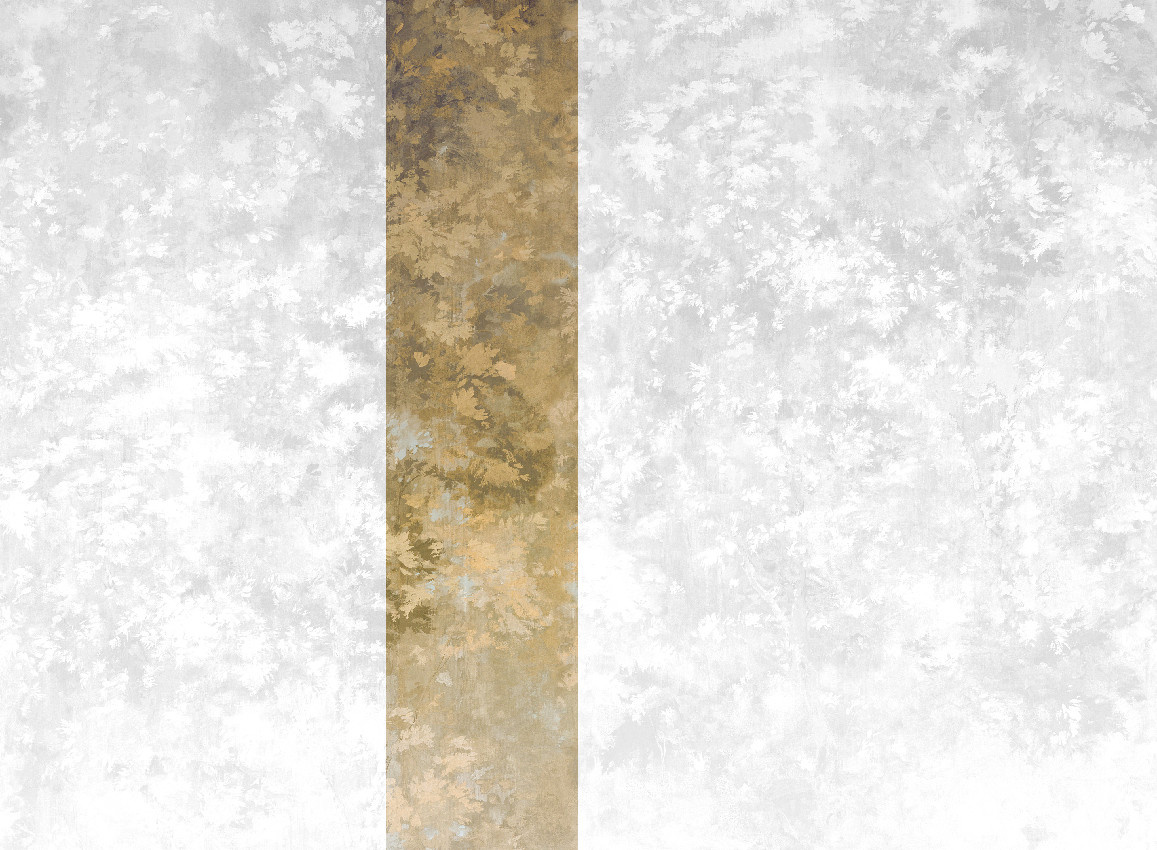 Jannelli & Volpi Mural Orthez Sepia Panel 3 Wandgestaltung in Braun und Multicolour mit floralem Design - Bild 1