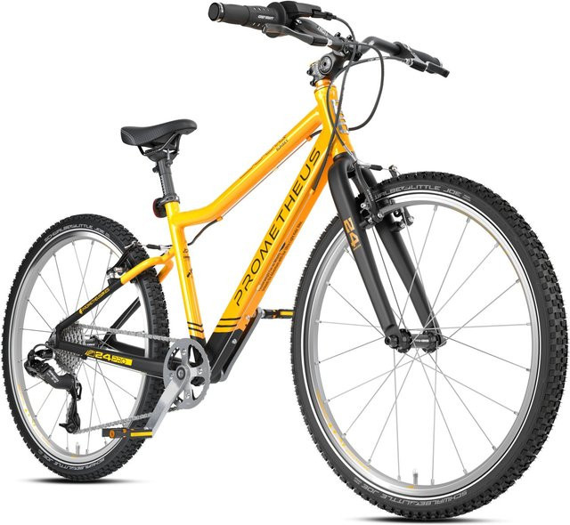PROMETHEUS BIKES Kinderfahrrad 24 Zoll 8-Gang SRAM Schaltung Orange Schwarz ab 7 Jahren - Bild 1