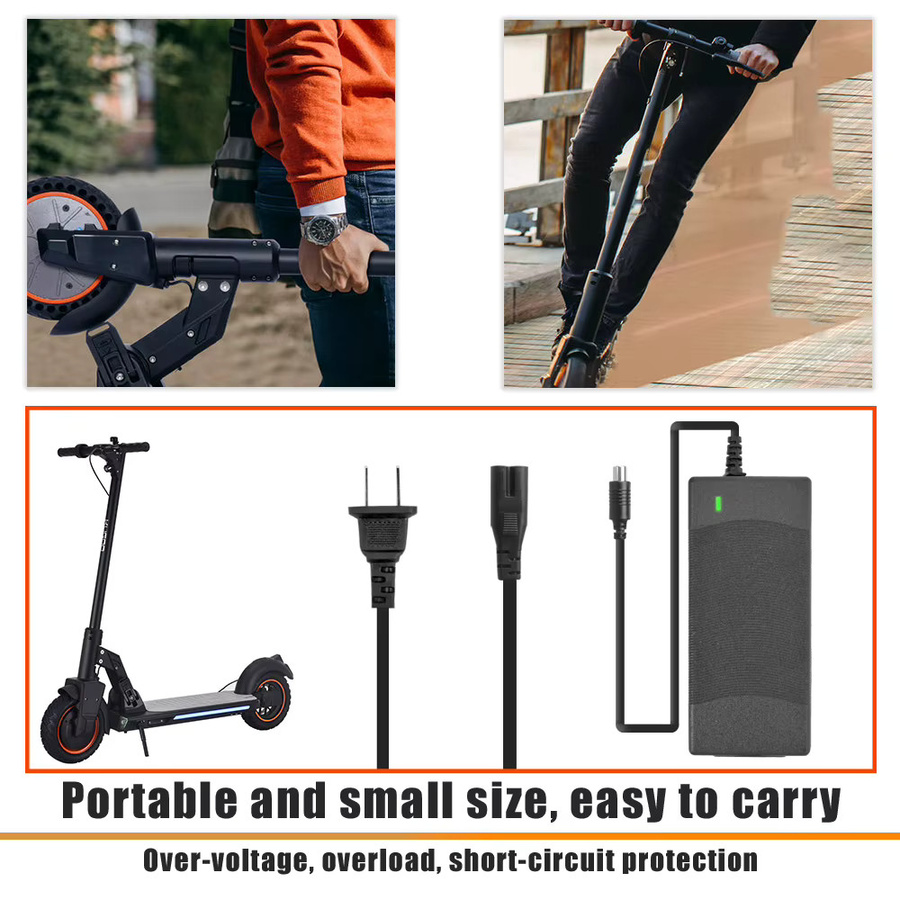 KUGOO E-Scooter Ladegerät 42V 2Ah Schwarz für KUGOO S1 S2 S3 Elektrische Roller Ersatzteil - Bild 4